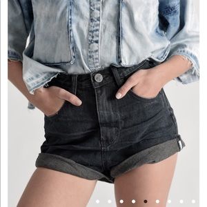 One Teaspoon Black Shorts